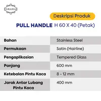 Handle H 60x40 Petak