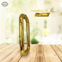 Handle Pegangan Pintu Huruf C As 30/35 Gold/Rose Gold - Gold