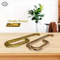 Handle Pintu Kaca Shower 15 x 45 dan 20 x 50 Dekkson Rose Gold - 15x45, Rose Gold