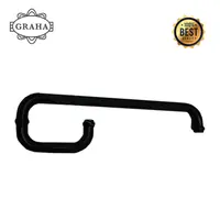 Handle Pintu Kaca Shower 15cm x 45cm Black Doff - 15 x 45