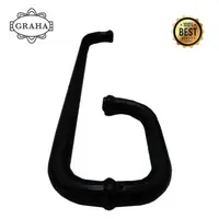 Handle Pintu Kaca Shower 15cm x 45cm Black Doff - 15 x 45