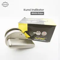 Kunci Grendel Indikator Alviro Kayu untuk Kubikal Kayu