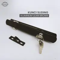 Kunci sliding aluminium lilian Brown