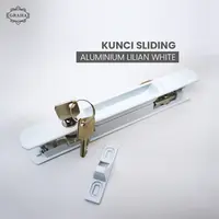 Kunci Sliding Aluminium Lilian White