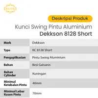 Kunci Swing Aluminium Dekkson 8128 Short Lidah Pendek