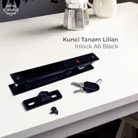 Kunci Tanam Lilian Inlock A6 Hitam Black