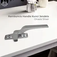 Rambuncis Handle Kunci Jendela Onasis Silver