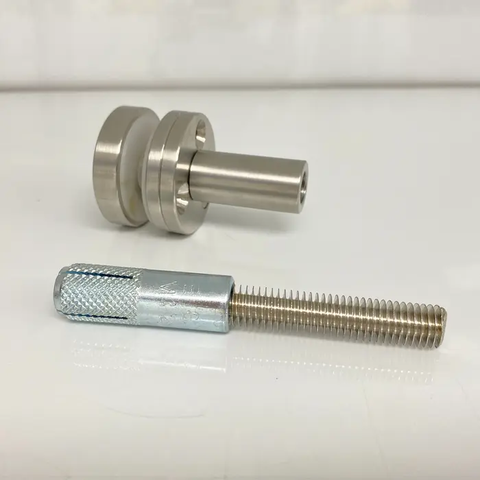 Sample of Bolt Glass Railing - Stainless Steel