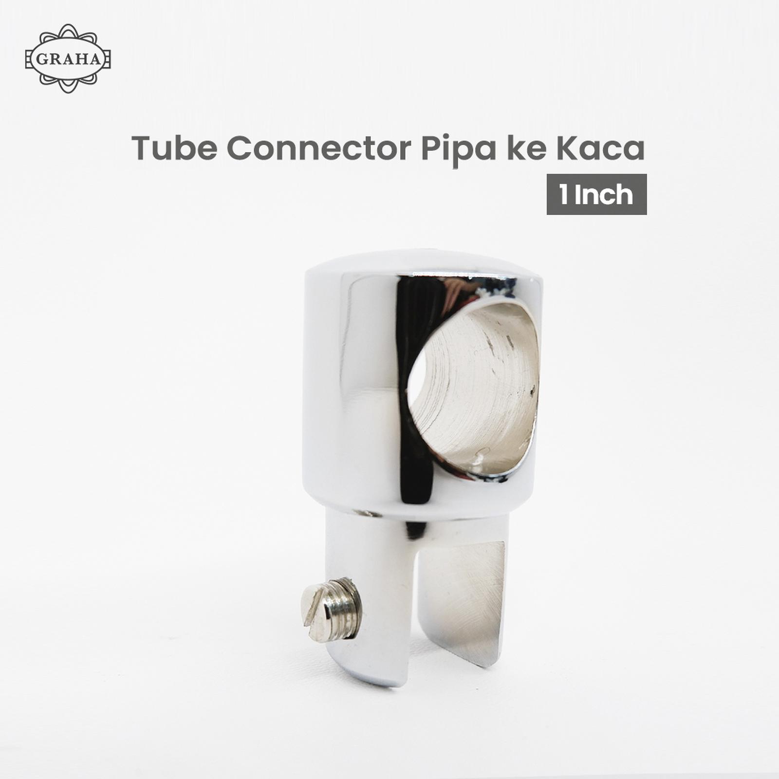 Tube Connector Pipa ke Kaca 1 Inch