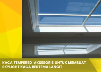Kaca Tempered Aksesoris Untuk Membuat Skylight Kaca